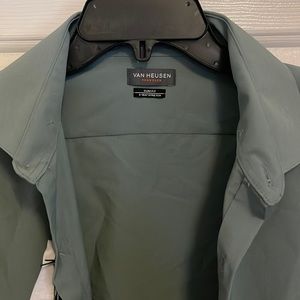 Van Heusen long sleeve sage colored dress shirt